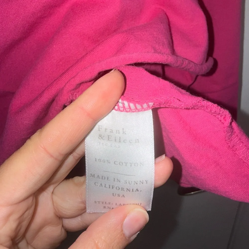 Frank & Eileen Patrick Popover Henley in Rose Size XS - Picture 8 of 9